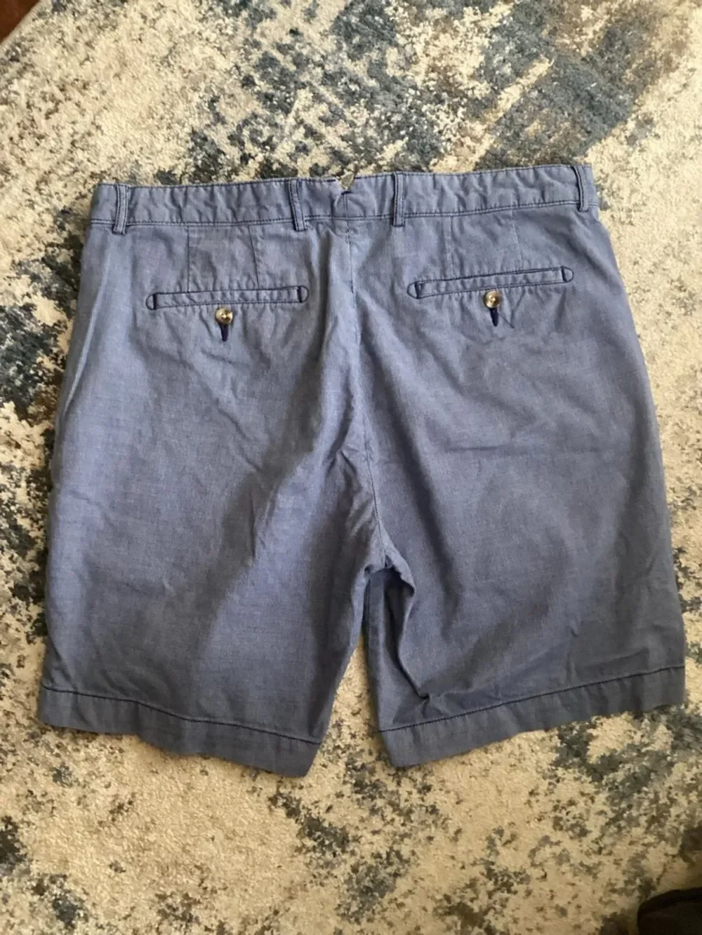 Mens Cremieux Chambray Shorts Size 38